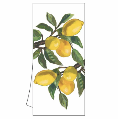 PPD Lemon Musee, White Kitchen Towel 35188