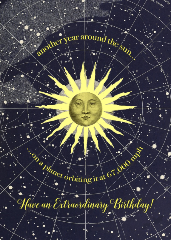 PFD Another Year Around The Sun 5x7 Card C-AYA 