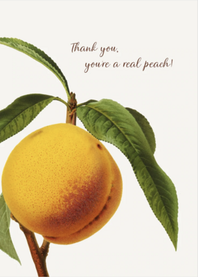 PFD Thank You, You're A Real Peach 5x7 Card C-TYP