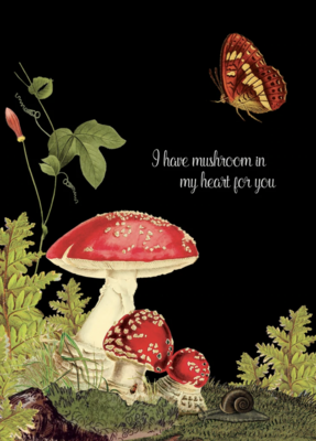 PFD I Have Mushroom In My Heart 5x7 Card C-IHMR
