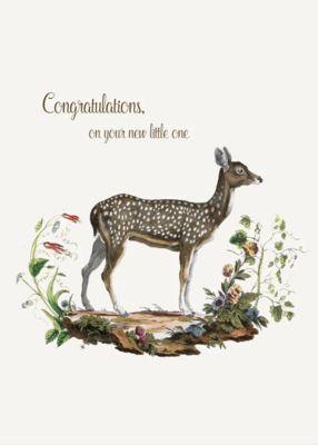 PFD Congratulations On Your New Little One 5x7 Card with glitter CG-COYN