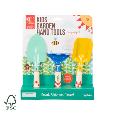 Toysmith Beetle & Bee Kids Garden Hand Tools (22965)