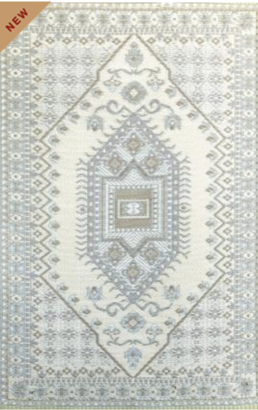 Mad Mats Turkish Pastel Silver 5'x8'