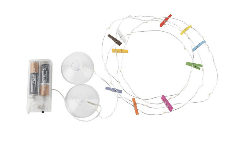 Kikkerland Mini Clothespin String Lights LT17