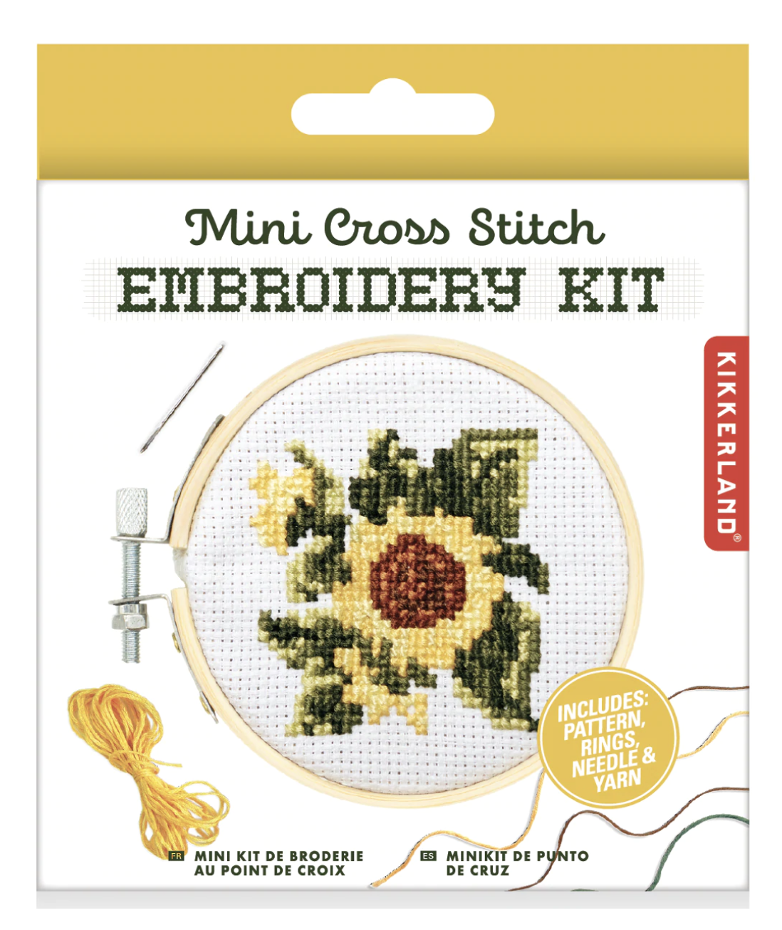 Kikkerland Mini Cross Stitch Kit Sunflower (GG228) – Store – The Plant  Foundry