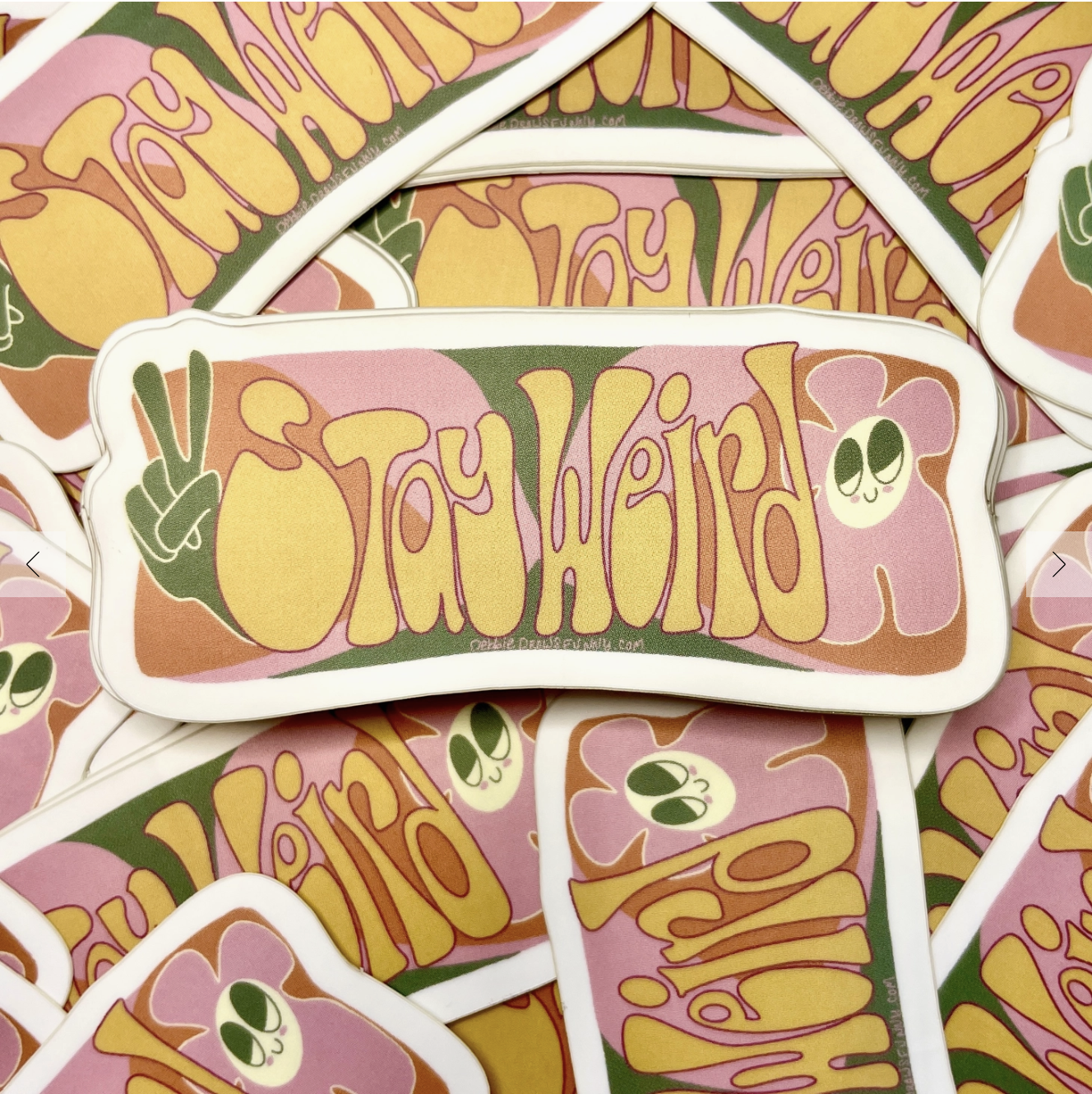 DDF Stay Weird Vinyl Sticker