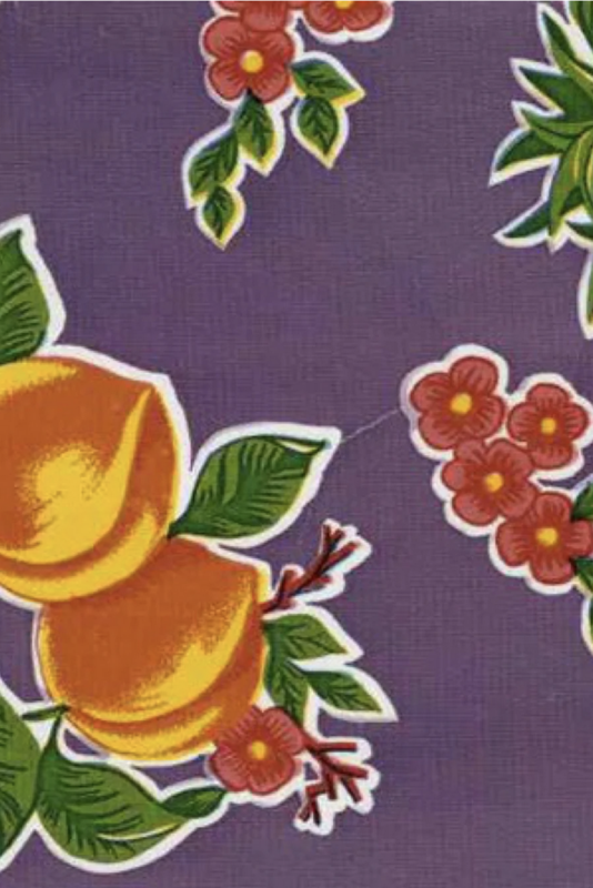 Oilcloth Cane Purple 70" x 47.5" 