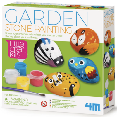 Toysmith 4M Garden Stone Painting Kit, DYI Art (3859)