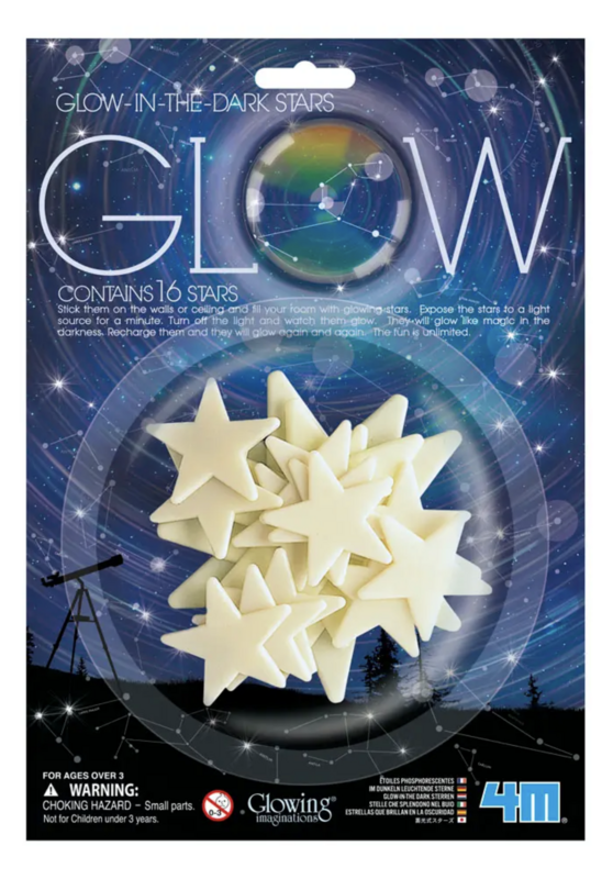 Toysmith 4M Glow In The Dark Stars 16 Piece (5147)