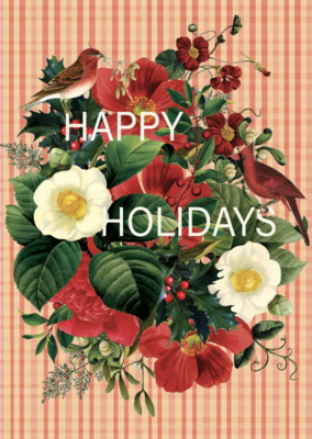PFD Happy Holidays (Flowers) Holiday Mini Card MI-HHFL