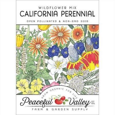 PV Wildflower Mix California Perennial Org SWF976