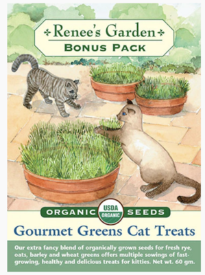 Renee's Bonus Pack Cat Treats Gourmet Mixed Grass Org 8172