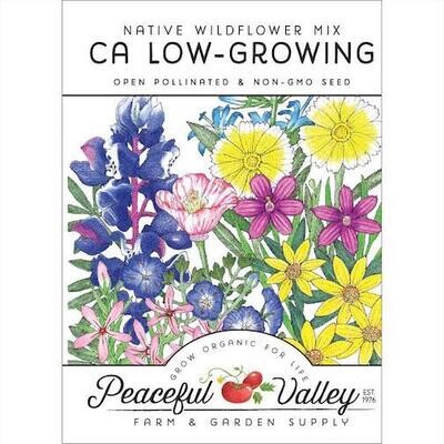 PV Wildflower Mix California Low-Growing Native Org SWF916