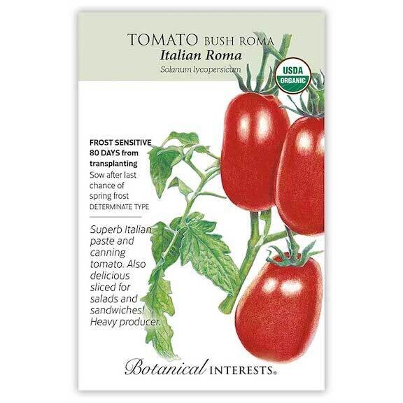 BI Tomato Bush Roma Italian Org 3055