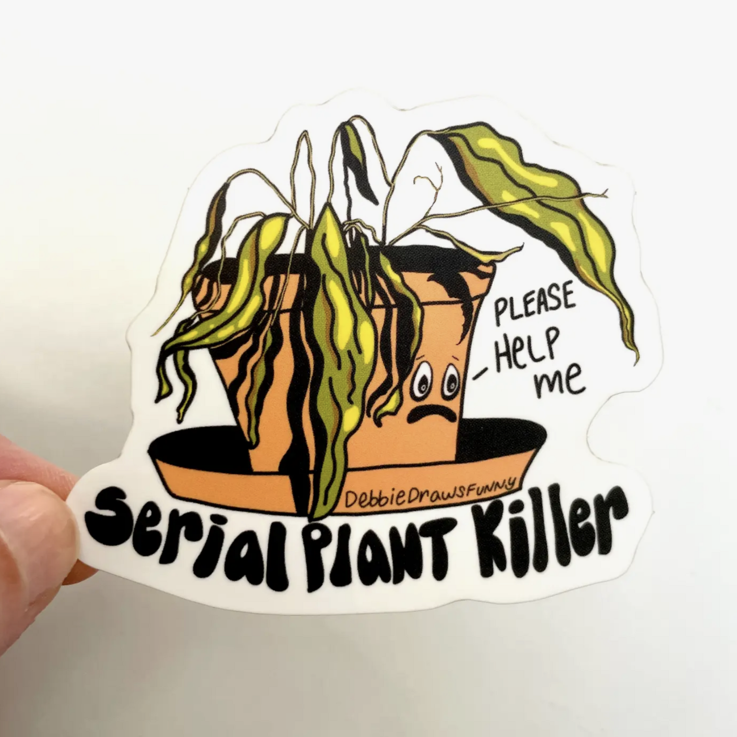 DDF Serial Plant Killer Vinyl Sticker VSPlantKiller Store The
