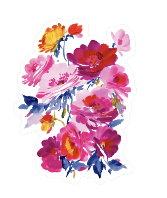 Tattly Watercolor Rose - Sticker Diecut Single (70010-06)