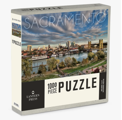 Lantern Press 1000 Piece Puzzle Sacramento, California, Downtown