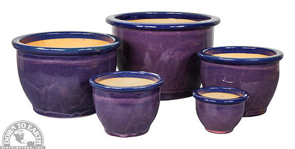 DTE Stoneware Cloche Ice Plum 10249