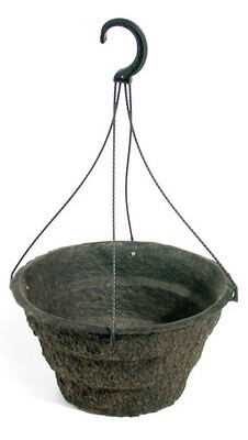 BFG Round Pulp Pot Hanging Basket with Hanger 12RD WP1055063