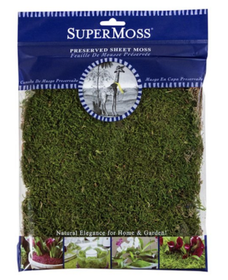Supermoss Sheet Moss Preserved Fresh Green 2 oz 100538672