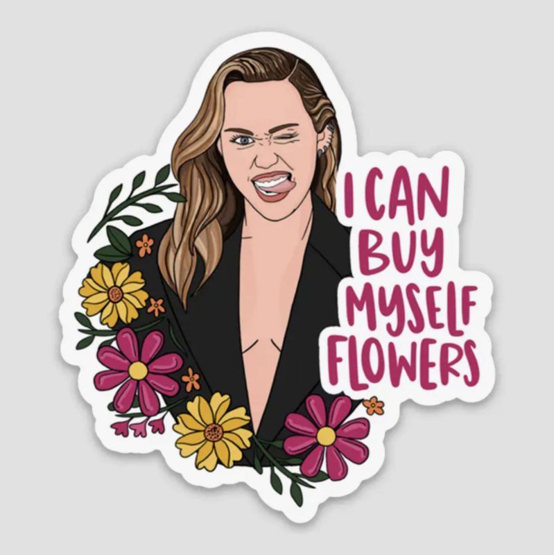Brittany Paige Miley Cyrus Flower Sticker STK193