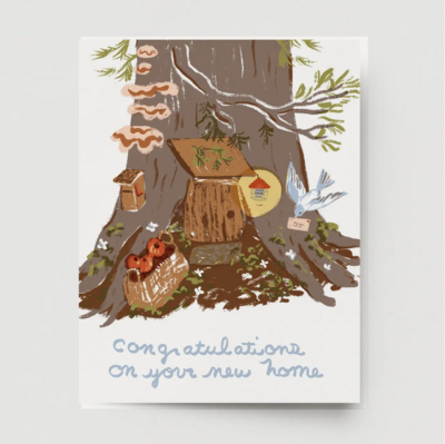 Ingrid Press Tree Home Congratulations Card C-107