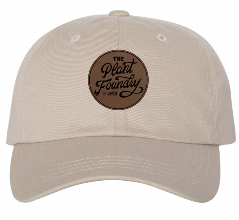 ZT Dad Cap Logo Dark Brown & Rustic Gold Leatherette