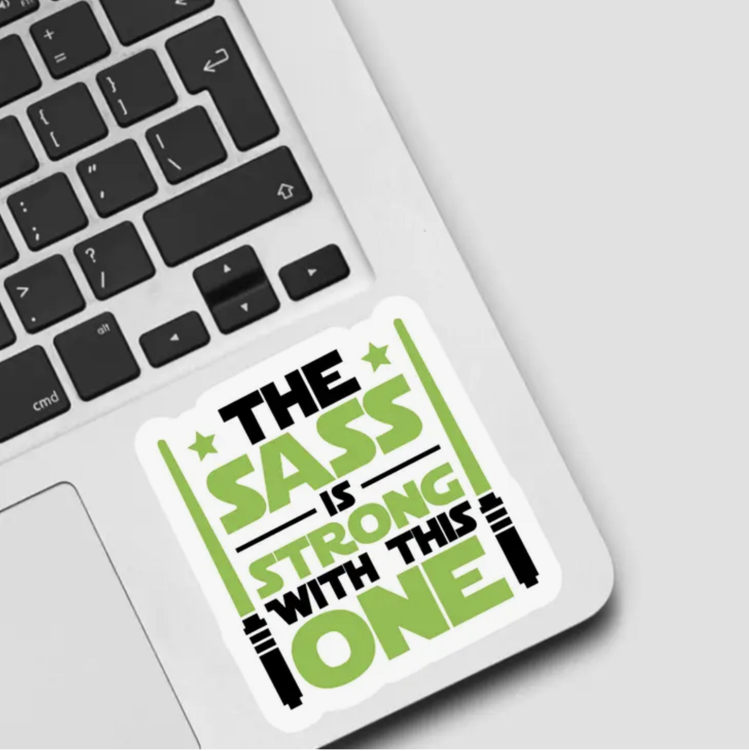 Ace the Pitmatian The Sass is Strong with This One Sticker