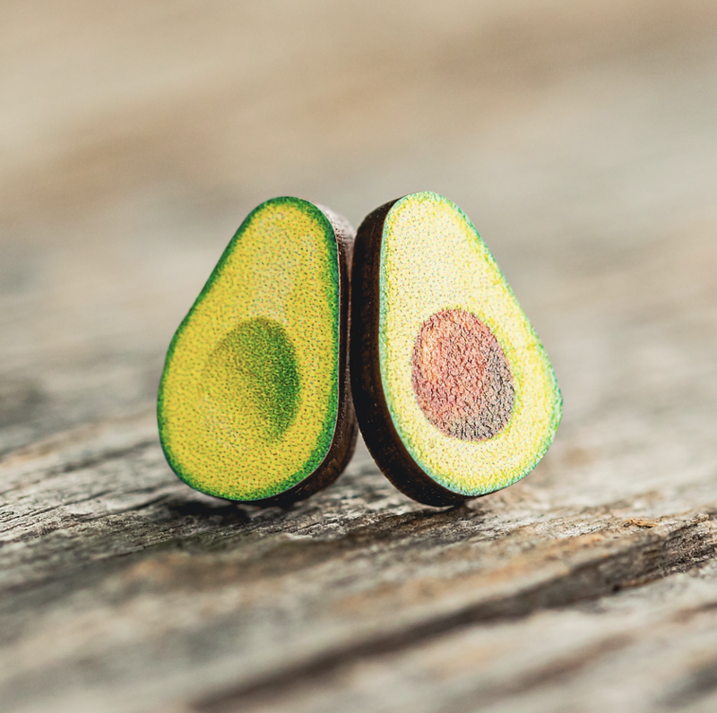 Plant Posse Avocado Stud Earrings