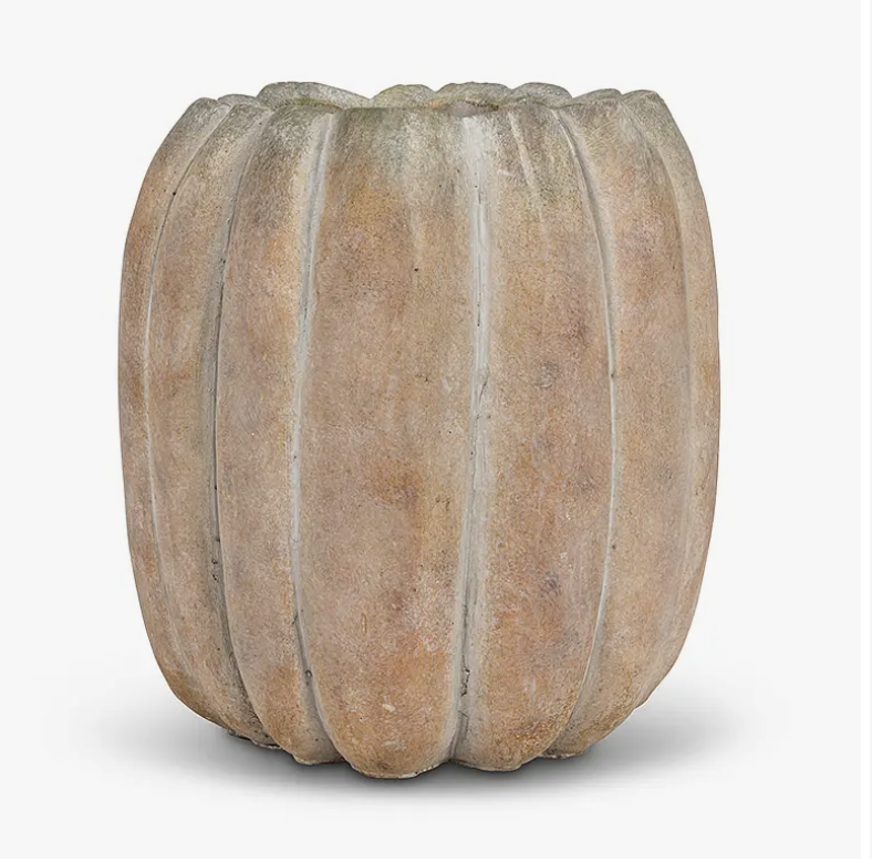 Abbott Pumpkin Planter Large Tall 8.5"H (2410)