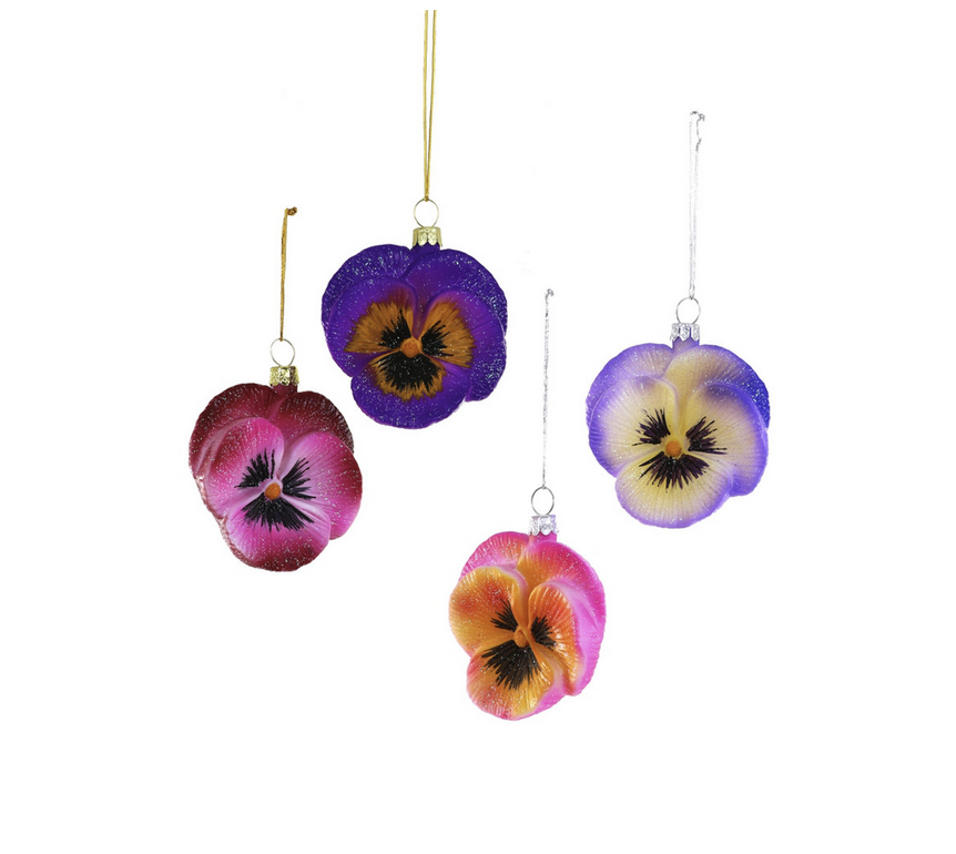 CF Pansy Ornament - assorted colors GO-9575