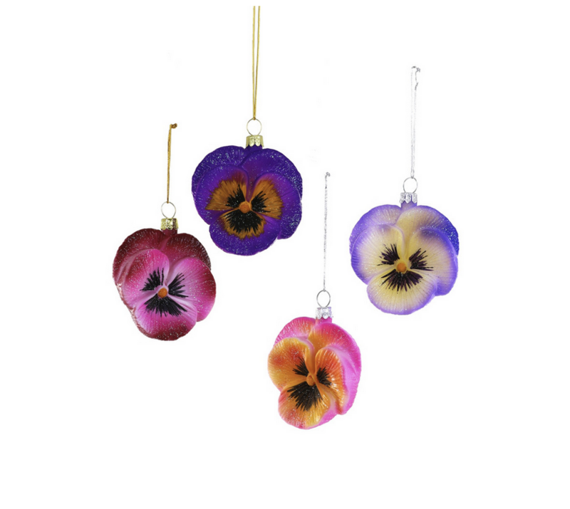 CF Pansy Ornament - Assorted Colors (GO-9575)