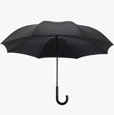 Galleria Enterprises Black Stick Umbrella Reverse Close