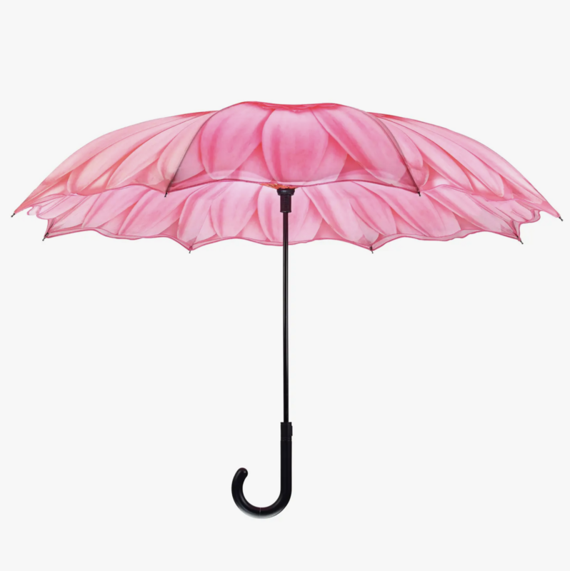Galleria Enterprises Pink Daisy Stick Umbrella Reverse Close  