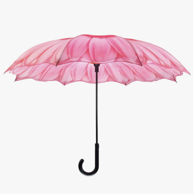 Galleria Enterprises Pink Daisy Stick Umbrella Reverse Close 