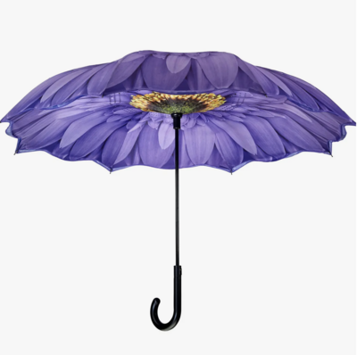 Galleria Enterprises Wisteria Daisy Stick Umbrella Reverse Close