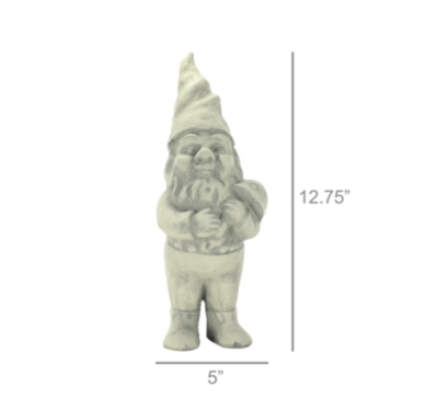 HomArt Clifford the Cement Garden Gnome Grey (4897-0)