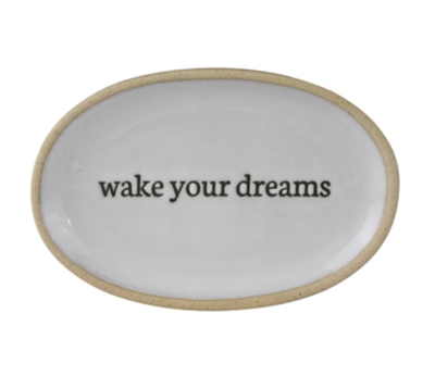 Homart Affirmation Tray, Ceramic - Wake Your Dreams (2364-20)