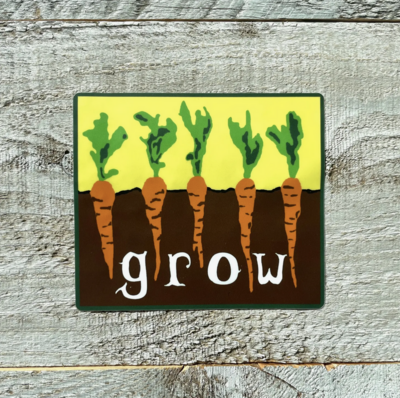 Think Greene Grow Carrots Sticker