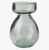 Homart Bulb Vase Recycled Clear 4"x4"x5"