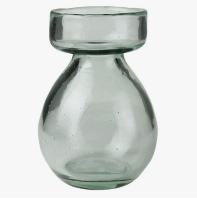 Homart Bulb Vase Recycled Clear 4"x4"x5"