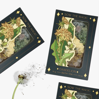 Sow The Magic Tarot Botanical Bath Tea Box - Dandelion