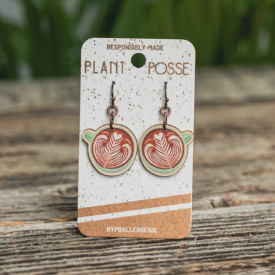 Plant Posse Latte Dangle Earrings
