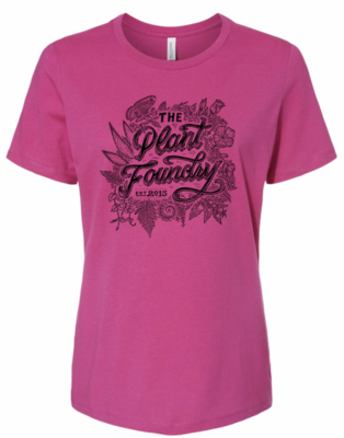 ZT Plant Foundry Womans Jersey Tee Shirt - Berry
