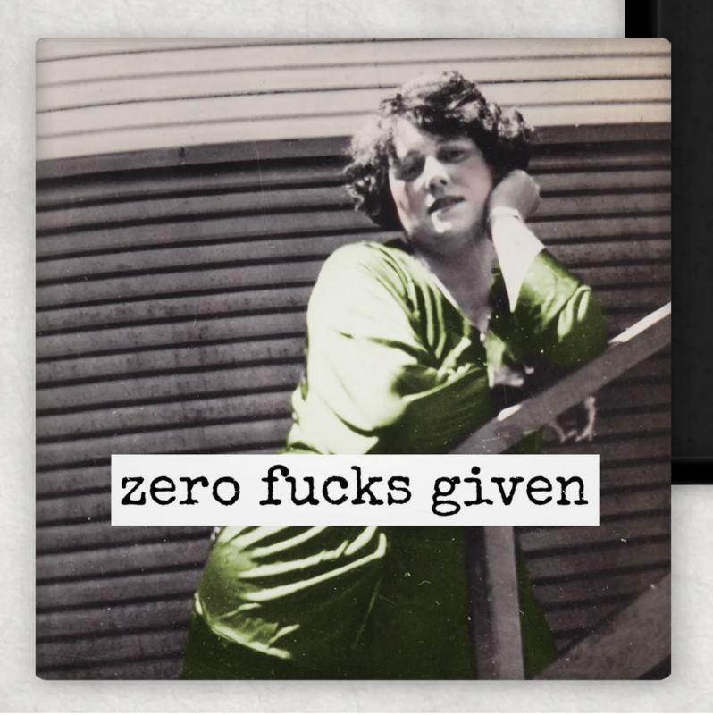 RRS Zero Fuck Given Magnet (m240)