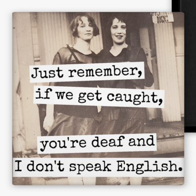 RRS You're Deaf And I Don't Speak English Magnet (m386)