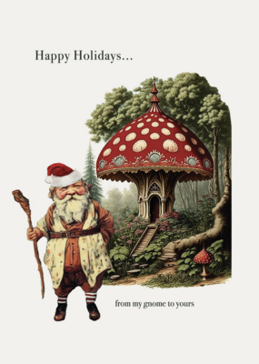 PFD Happy Holidays From My Gnome To Yours 5x7 Holiday Card HC-FMG