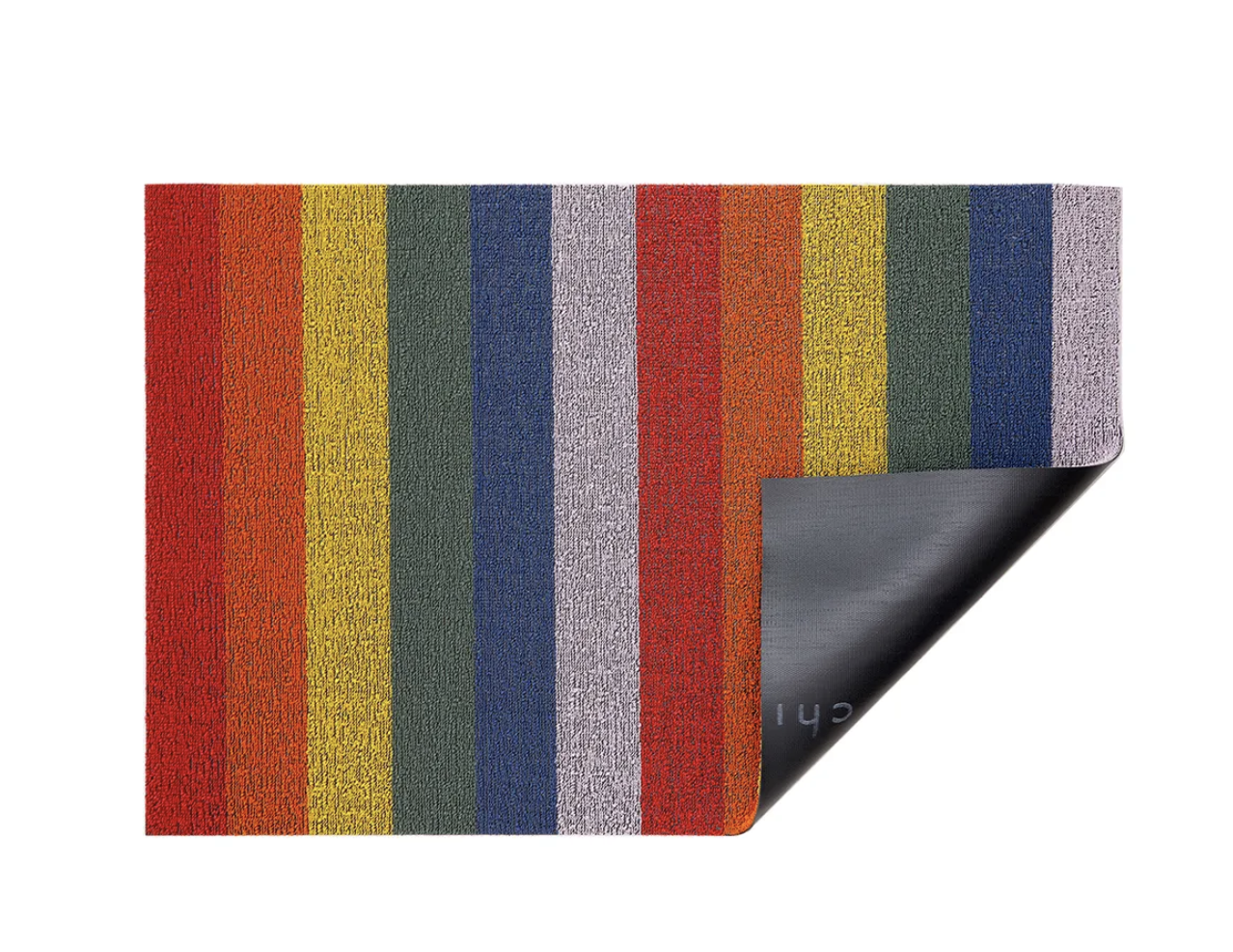 Chilewich Pride Stripe Doormat 18x28 Rainbow