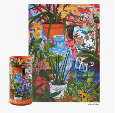 WerkShoppe Tropical Vases Floral Still Life - 1000 Piece Jigsaw Puzzle