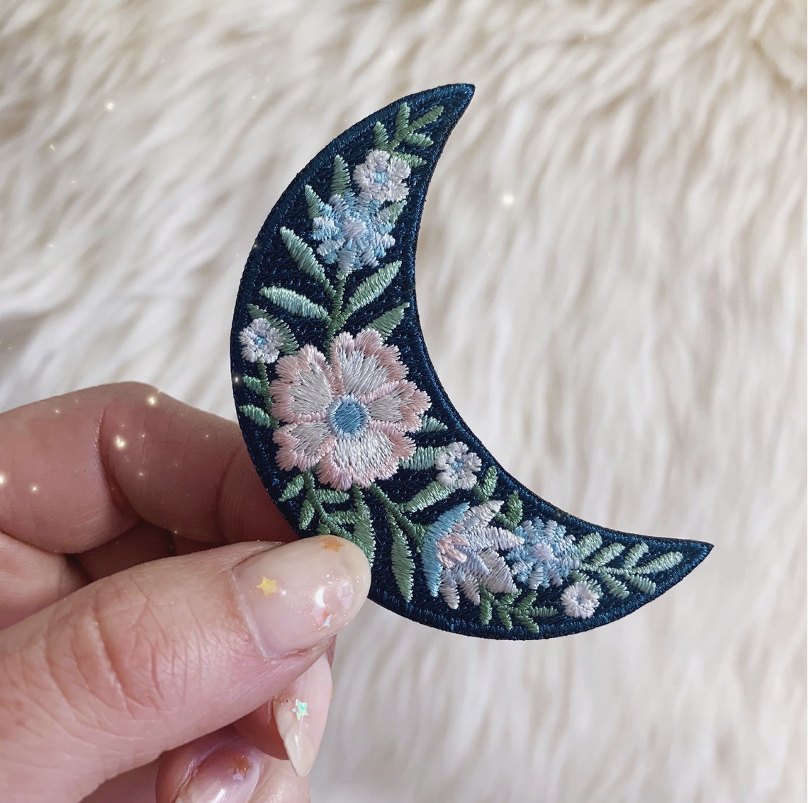 Wildflower Co Botanical Crescent Moon Patch